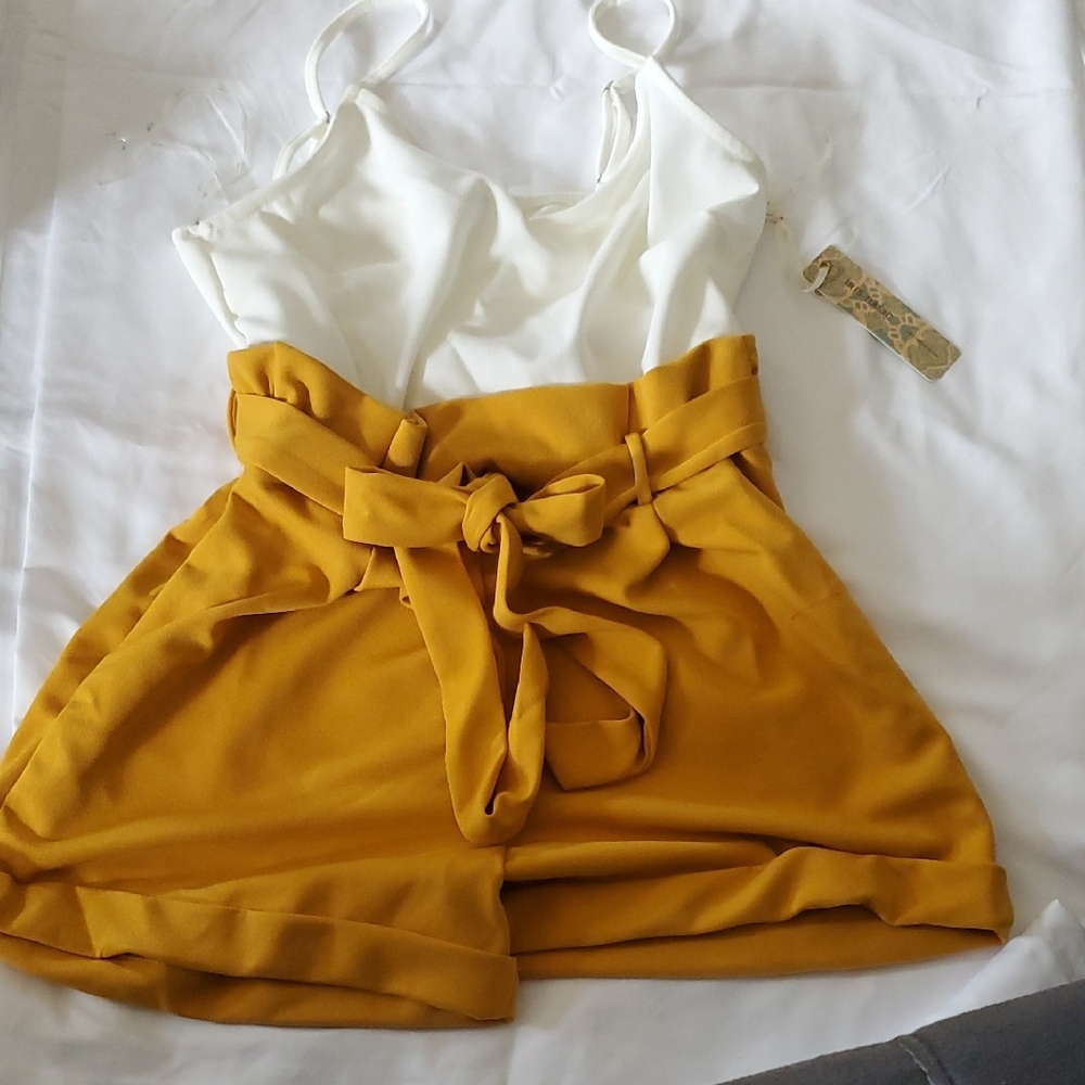 #BACK TO SCHOOL SALE# Women's Mustard Yellow High-Waisted Shorts